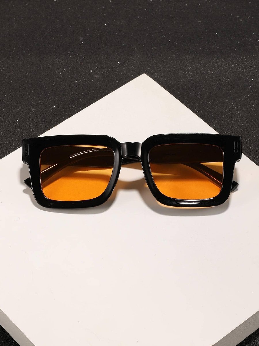 アクセサリー メンズ アイアクセサリー 1ペア メンズ ポリカーボネート スクエア型 ファッショナブル アウトドア トラベル ビー拍卖