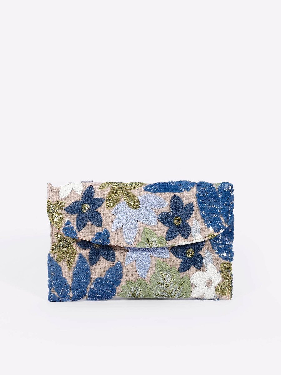 バッグ レディース クラッチバッグ スパンコール刺繍フラワーエンベロープバッグ、レディースファッションスパンコールパッチワーククラ拍卖