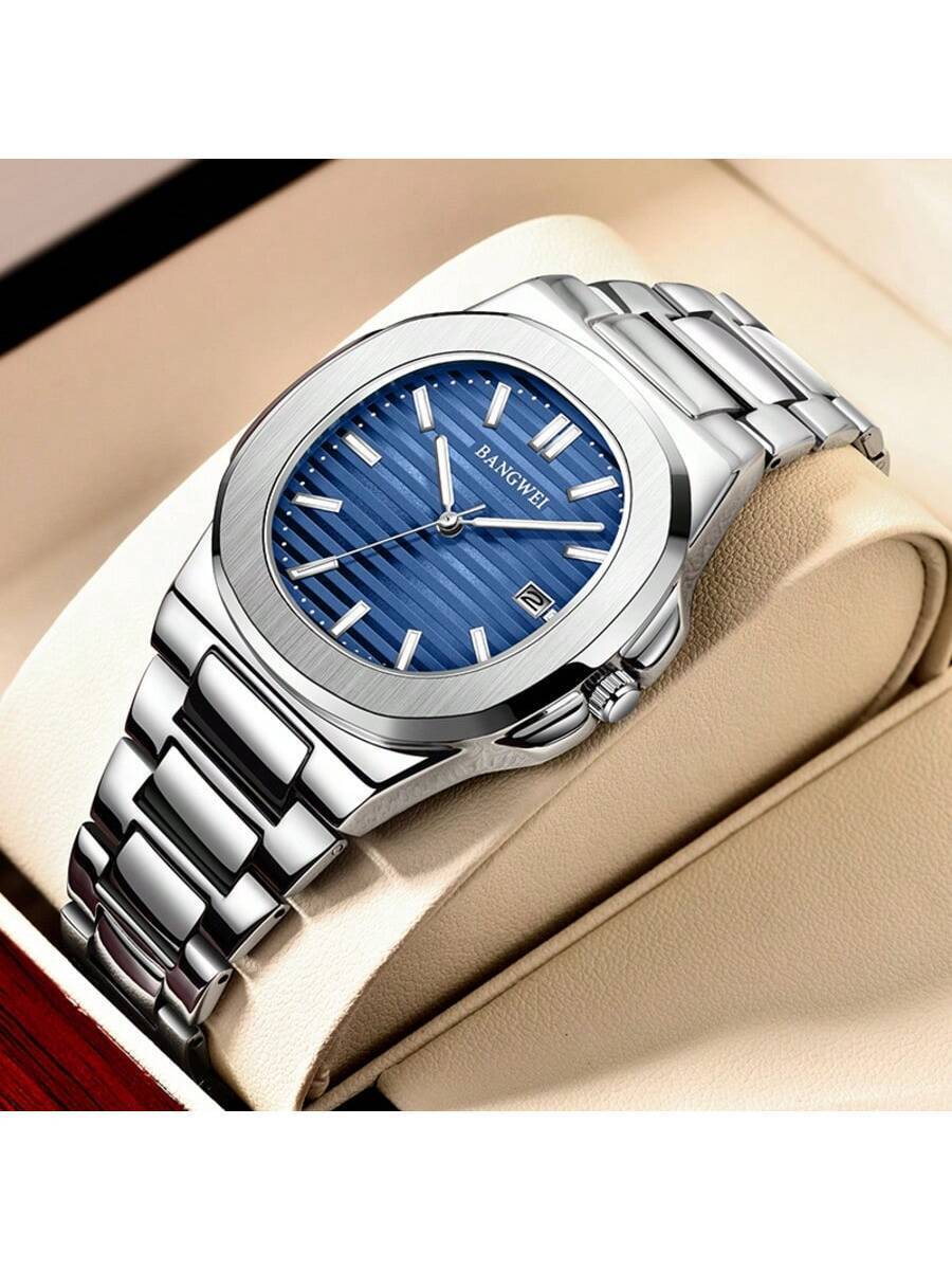 腕時計 メンズ クォーツ メンズ腕時計 トップブランド ステンレススチール メンズウォッチ スポーツ デイト 防水 クォーツ メン拍卖