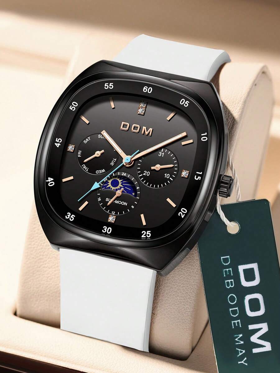 腕時計 レディース クォーツ 1個 レディース ファッション 防水 マルチファンクション カジュアル ラバーベルト ウォッチ拍卖