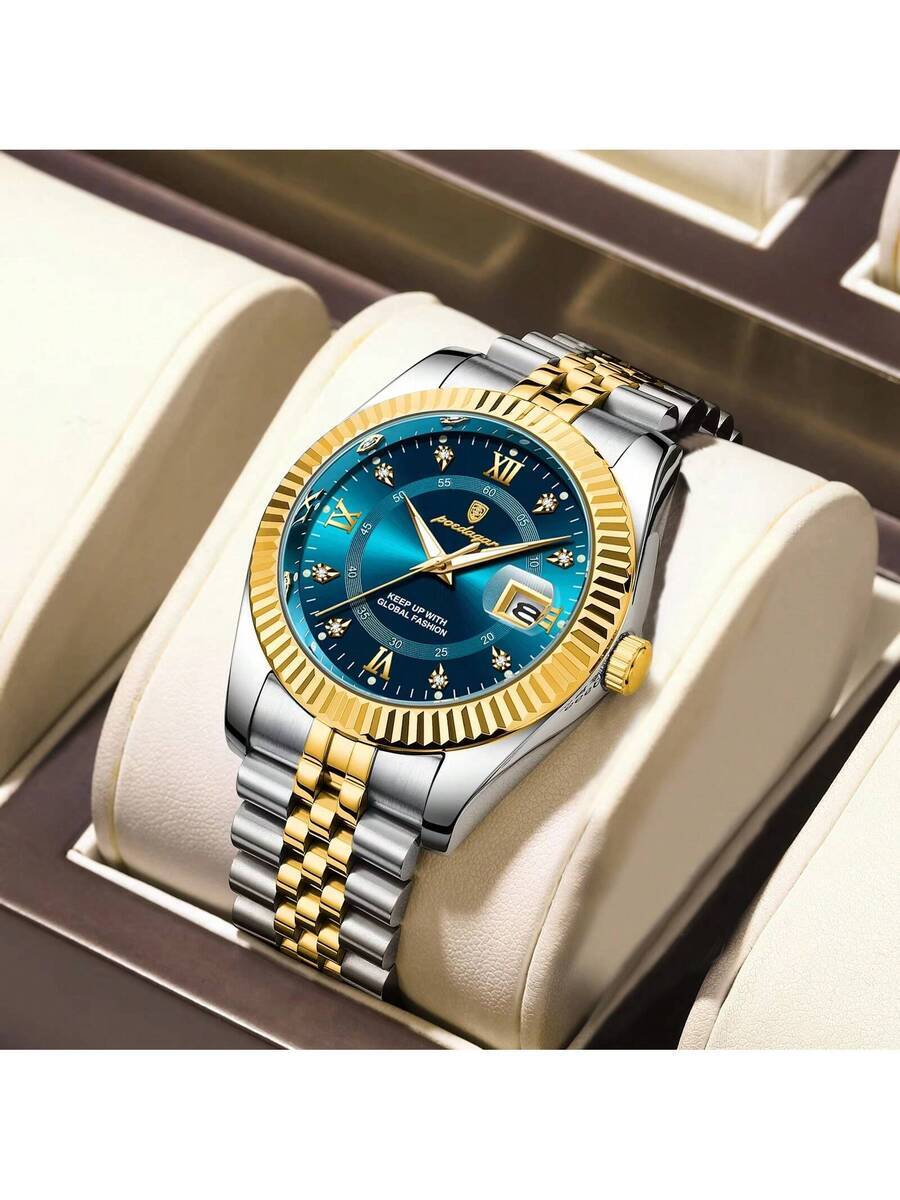 腕時計 メンズ クォーツ 1個 メンズ高級クォーツ腕時計 50m防水 日本製自動クォーツムーブメント メンズ誕生日プレゼント ル拍卖