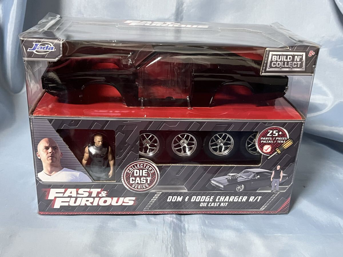 未開封 ジャダトイズ製 ワイルド スピード ドム ダッジ チャージャーR/T ビルドインコレクト フィギュア付き (組み立て式) 1/24拍卖
