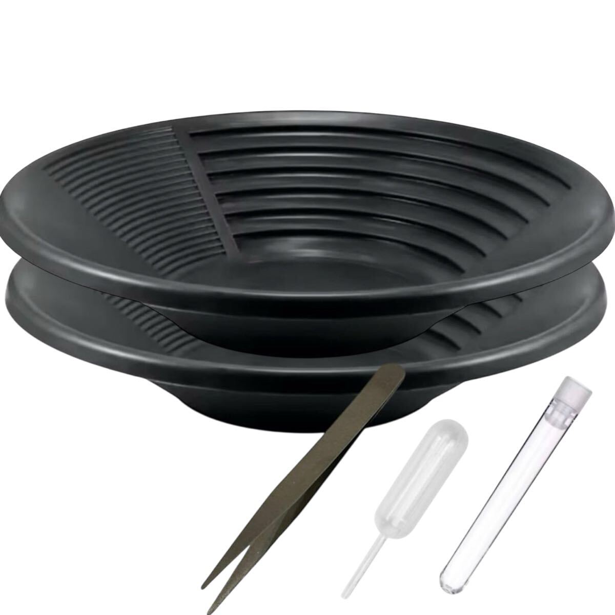 皿2枚 砂金採り パンニング皿 砂金取り 砂金掘り ゴールドパン拍卖