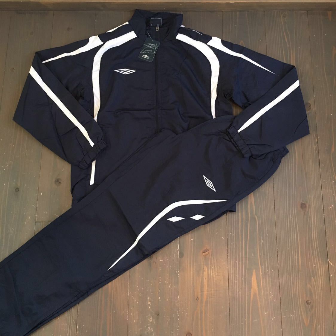 【新品】アンブロジャージ上下セットサイズS 紺白拍卖