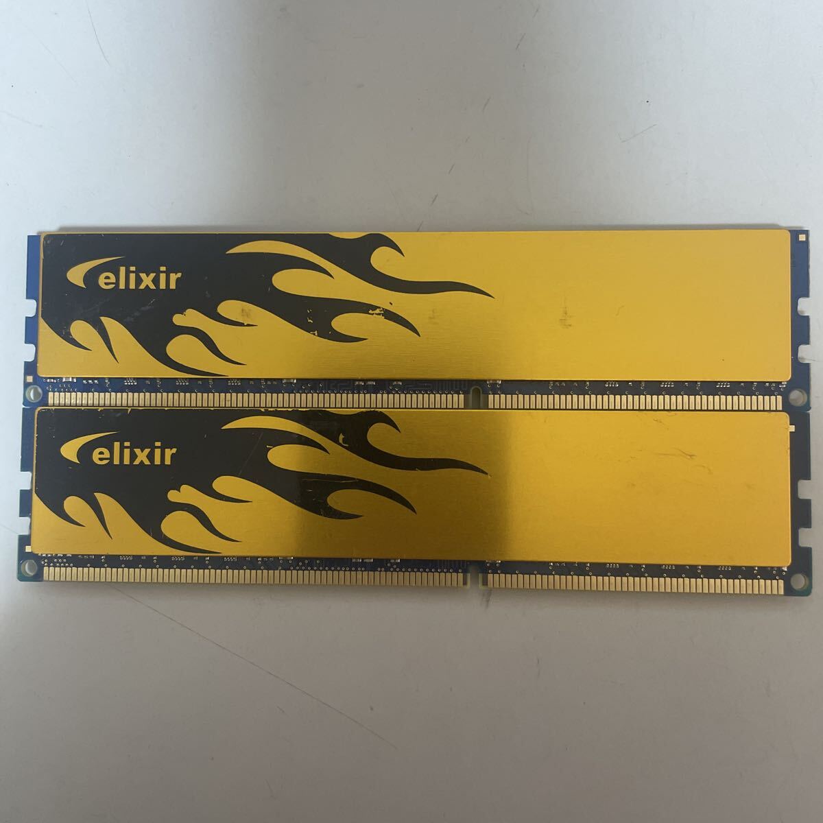 ELIXIR DDR3 4GB PC3-12800U デスクトップ用 メモリ 4GB 2枚セット動作確認済みです。拍卖