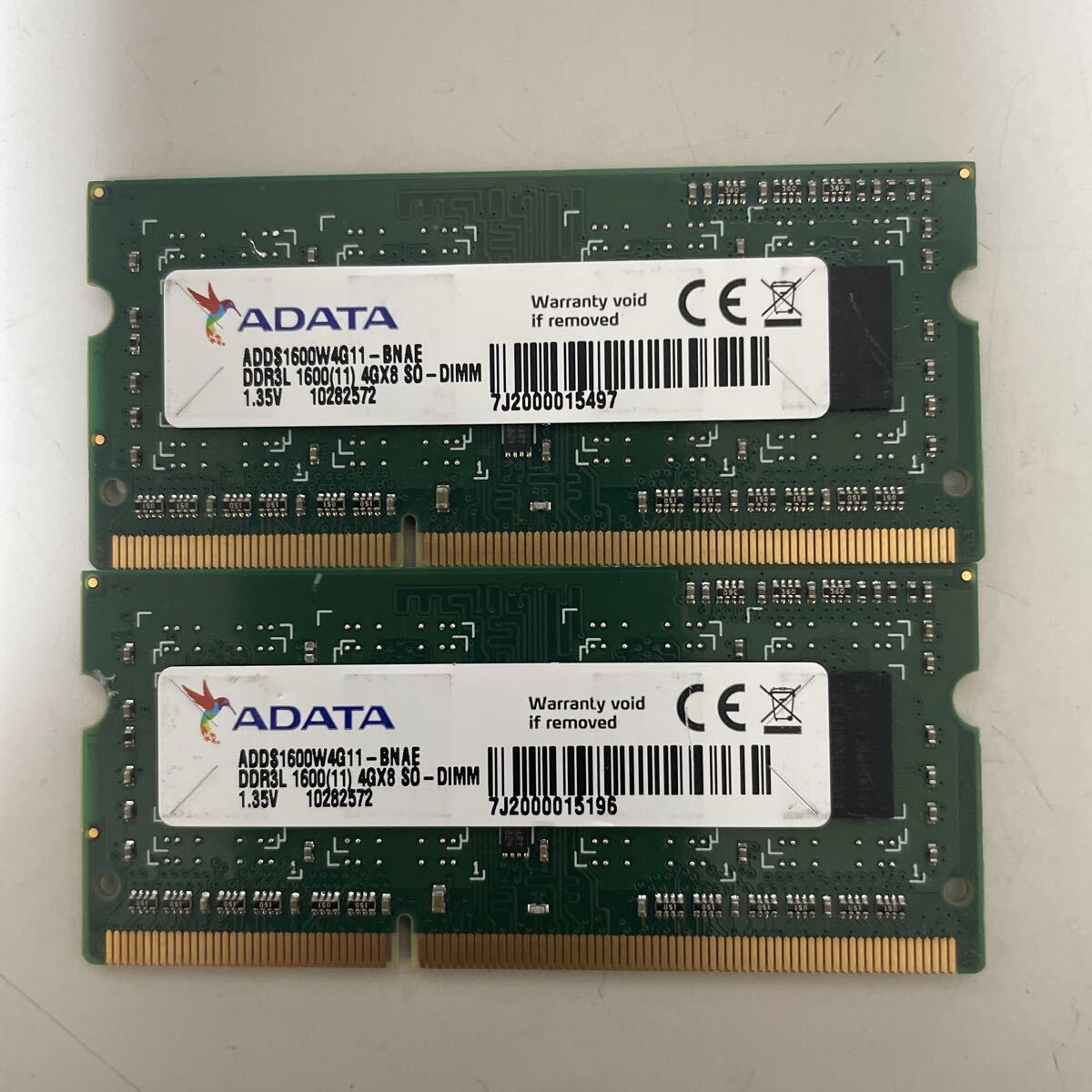 ADATA DDR3 4GB DDR3L 1600 ノートパソコン用メモリー動作確認済みです。拍卖