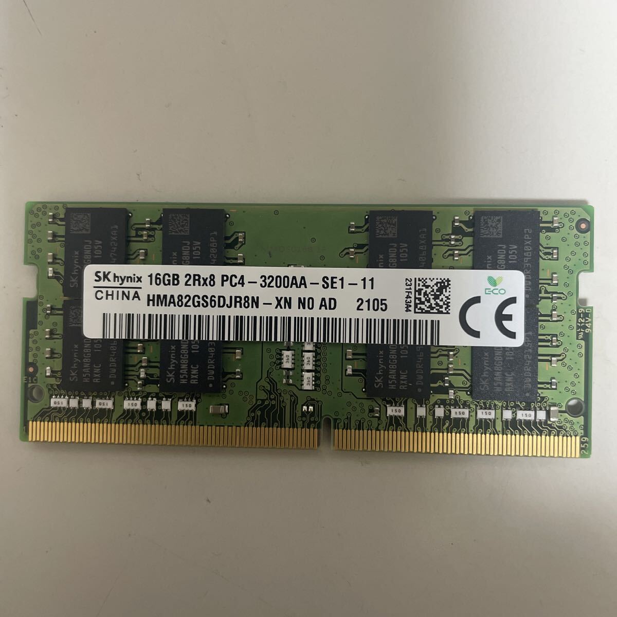 SKhynix DDR4 16GB PC4-3200AAノートパソコン用メモリー動作確認済みです。拍卖