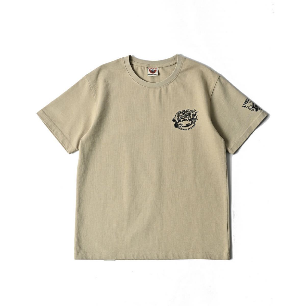 A FUSION CULTURE Tシャツ【NOSE ART】 フュージョンカルチャー ノーズアート XL 新品 サンドベージュ拍卖