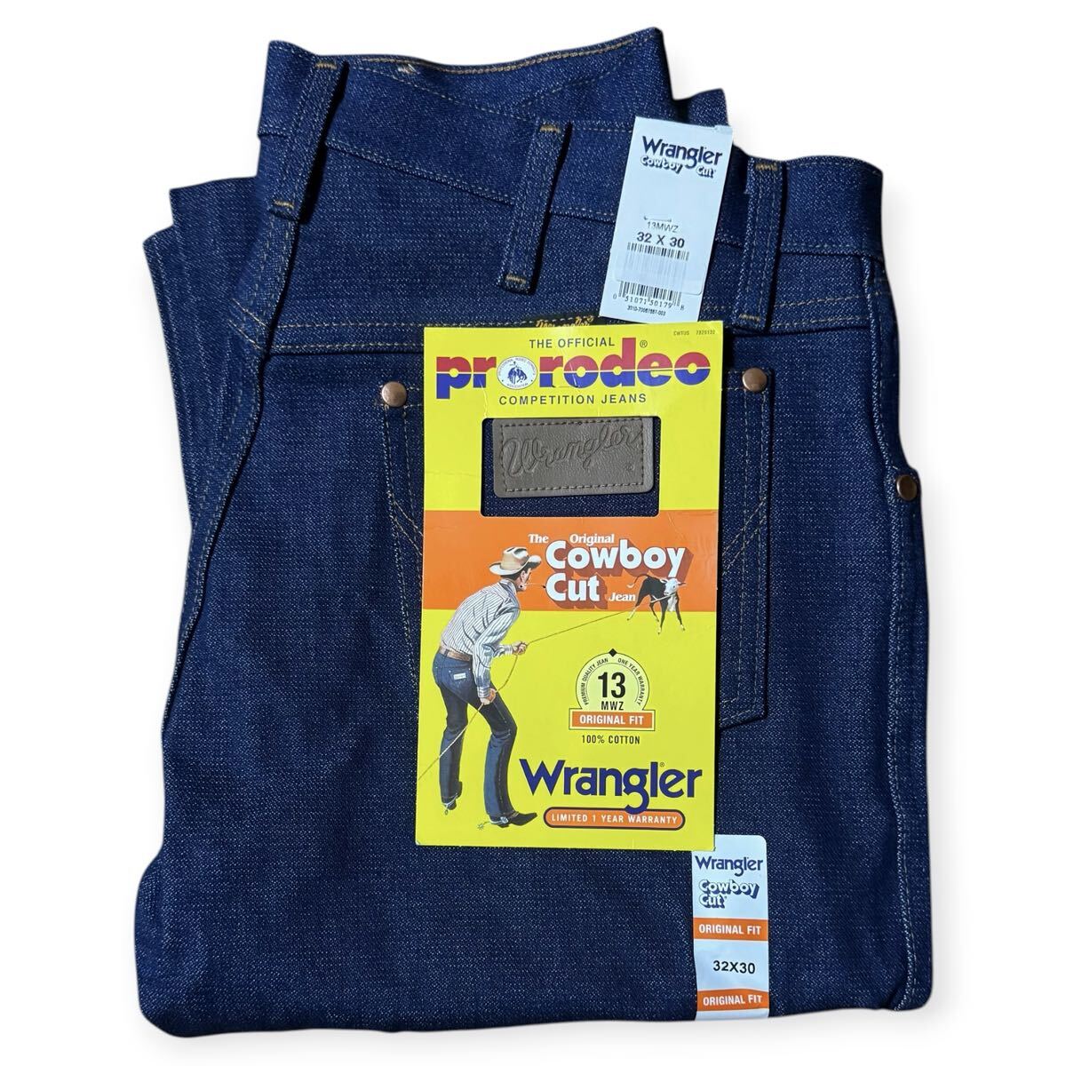 deadstock Wrangler 00s メキシコ製 13MWZ デニムパンツ リジット COWBOY CUT 32×30 拍卖