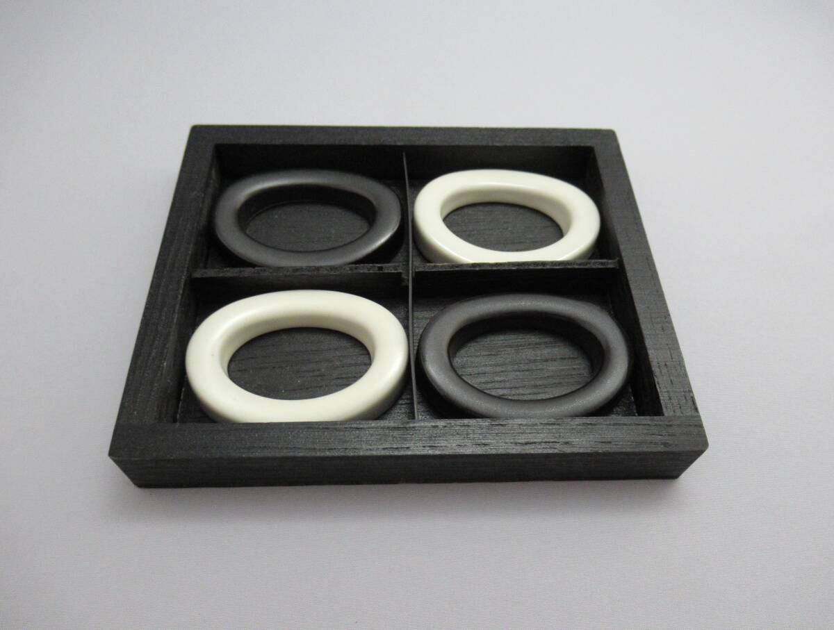 C.D.F./LE CIEL DE FRANCE/シェル ド フランセ/シェルドフランセ◆箸置き スプーン置き ナイフ置き 陶器製 モノトーン 4客拍卖