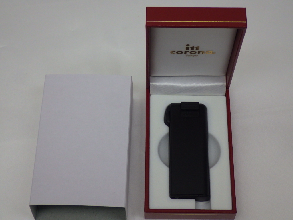 1円~ 着火確認済み im corona イムコロナ パイプマスター ガスライター タンパー内蔵 マットブラック拍卖