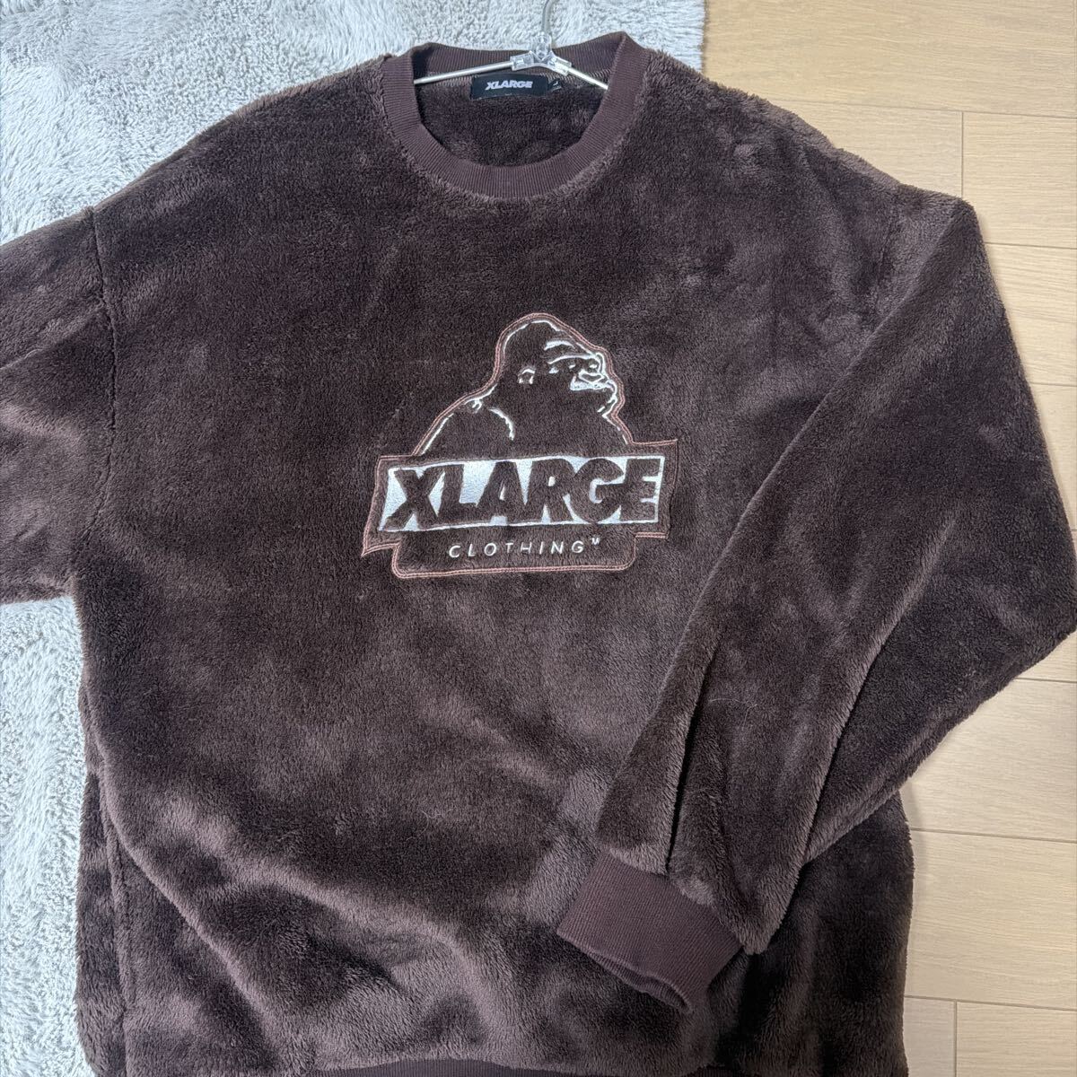 エクストララージ XLARGE フリース トレーナー ジャケット ボアジャケット ボアトレーナー セーター 一度使用のみ拍卖