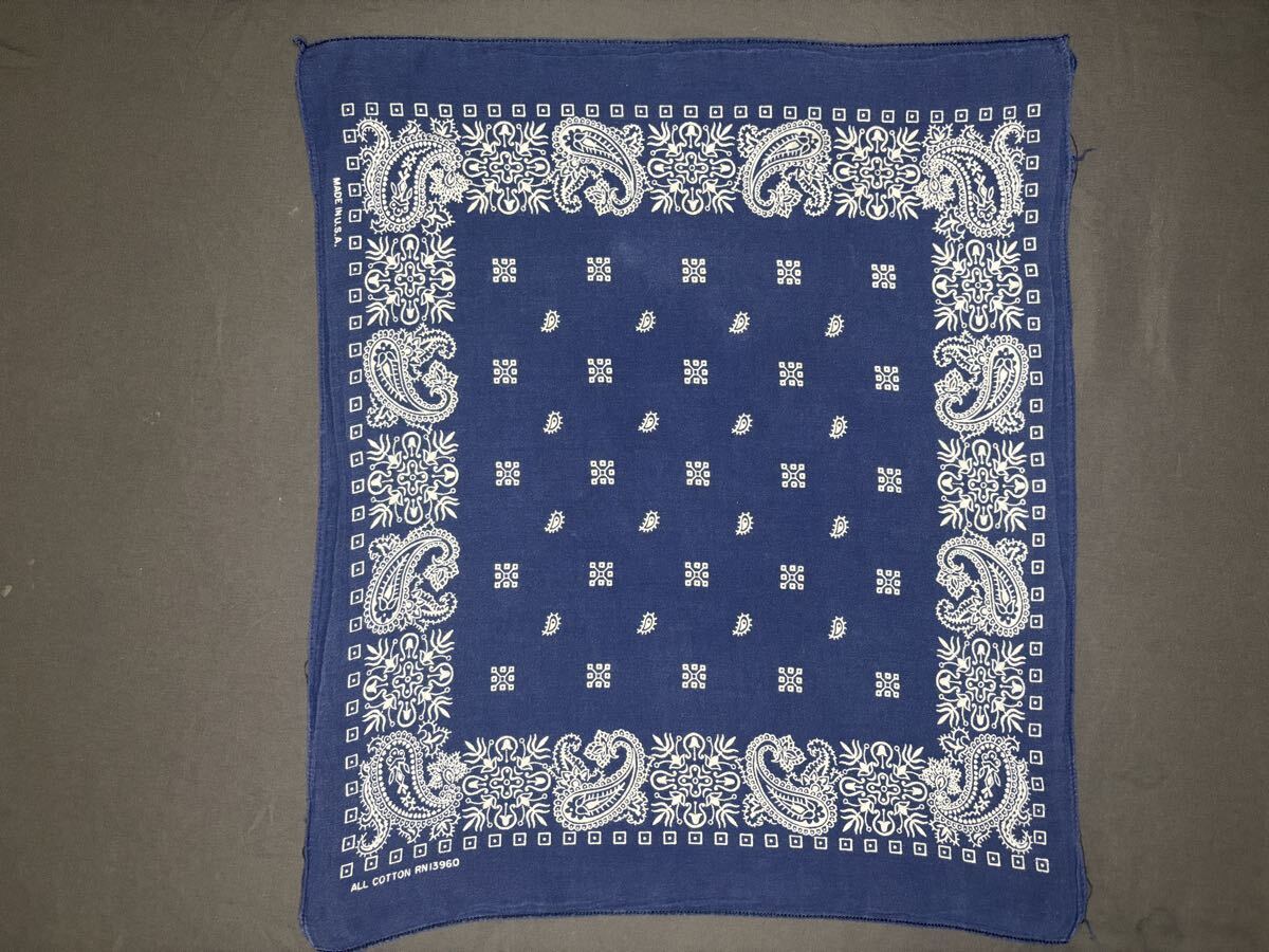 超希少 スモールサイズ 70s USA製 ヴィンテージ バンダナ ジェイアダムス 古着拍卖