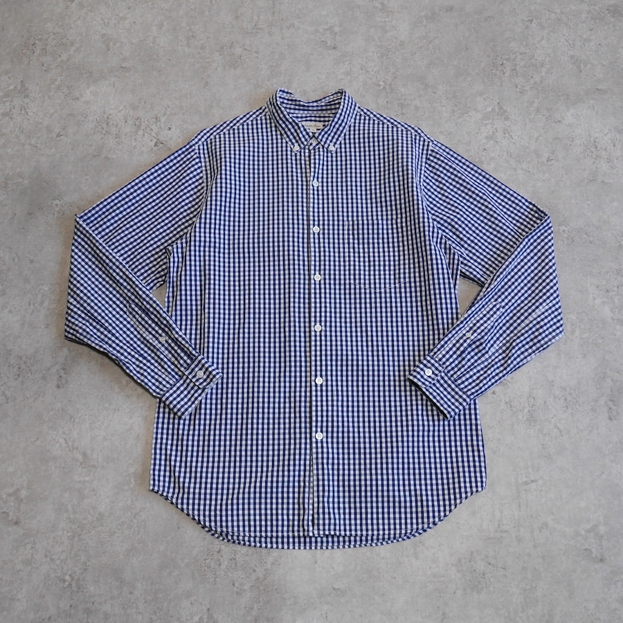 Steven Alan 100/2 GGM SINGLE NEEDLE BDシャツ★スティーブンアラン ギンガムチェック XL拍卖