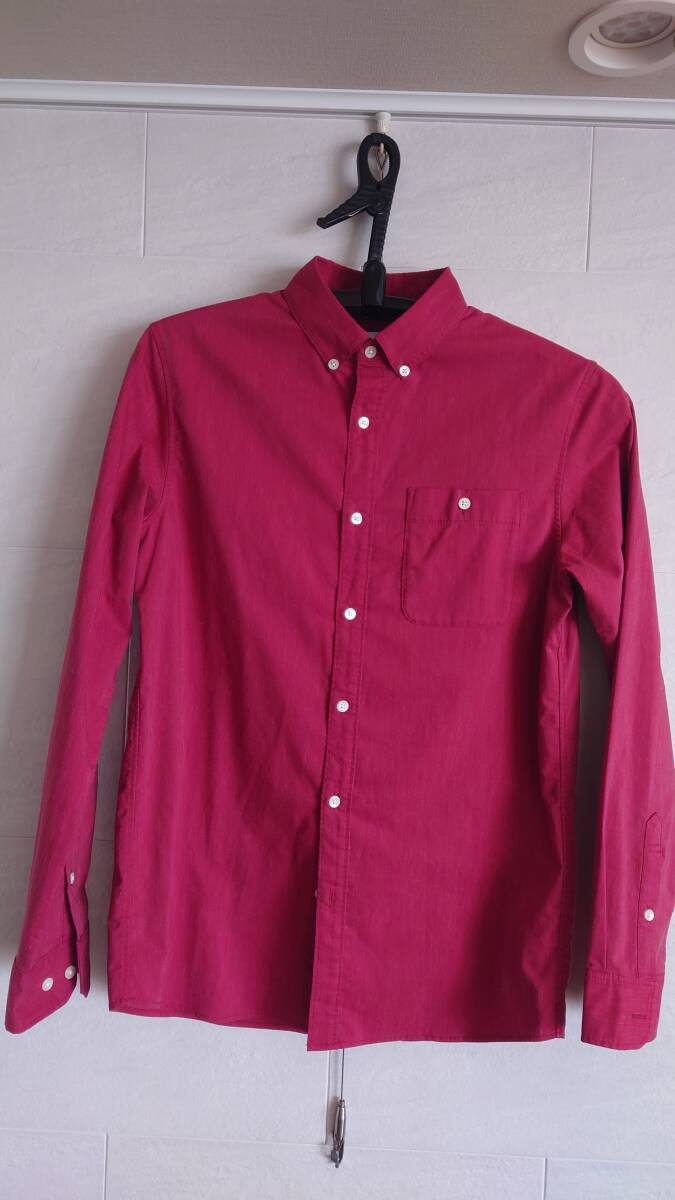 <試着のみ!> THE NORTH FACE ザ・ノース・フェイス メンズXL QDストレッチカラーシャツ NR61415 色:レッド拍卖