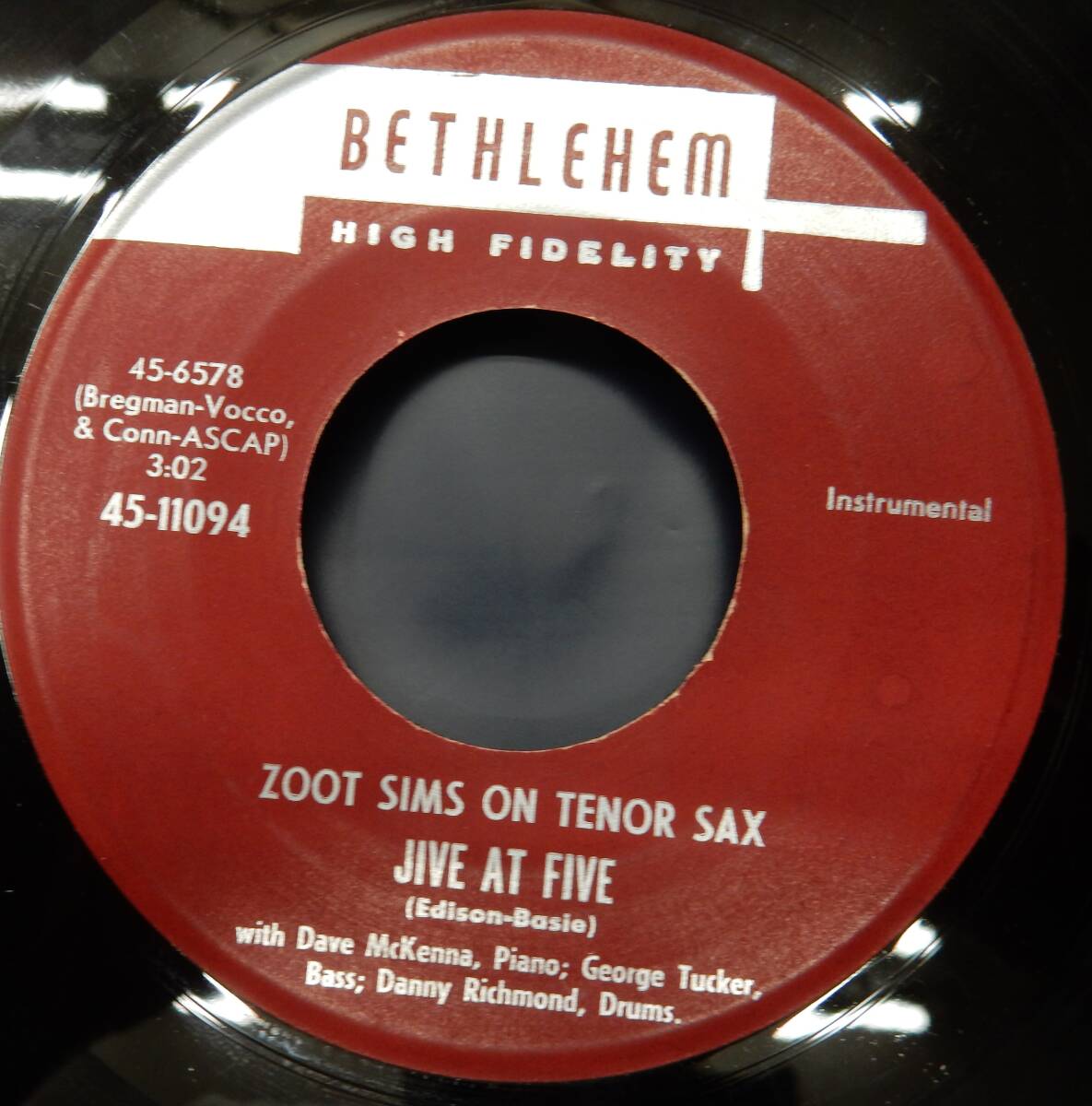 (EP) ZOOT SIMS ONTENOR SAX JIVE AT FIVE拍卖