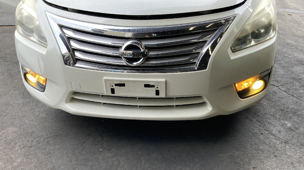 2014年 日産 ティアナ L33 フロントバンパー フォグ、ウインカー付き 9168拍卖