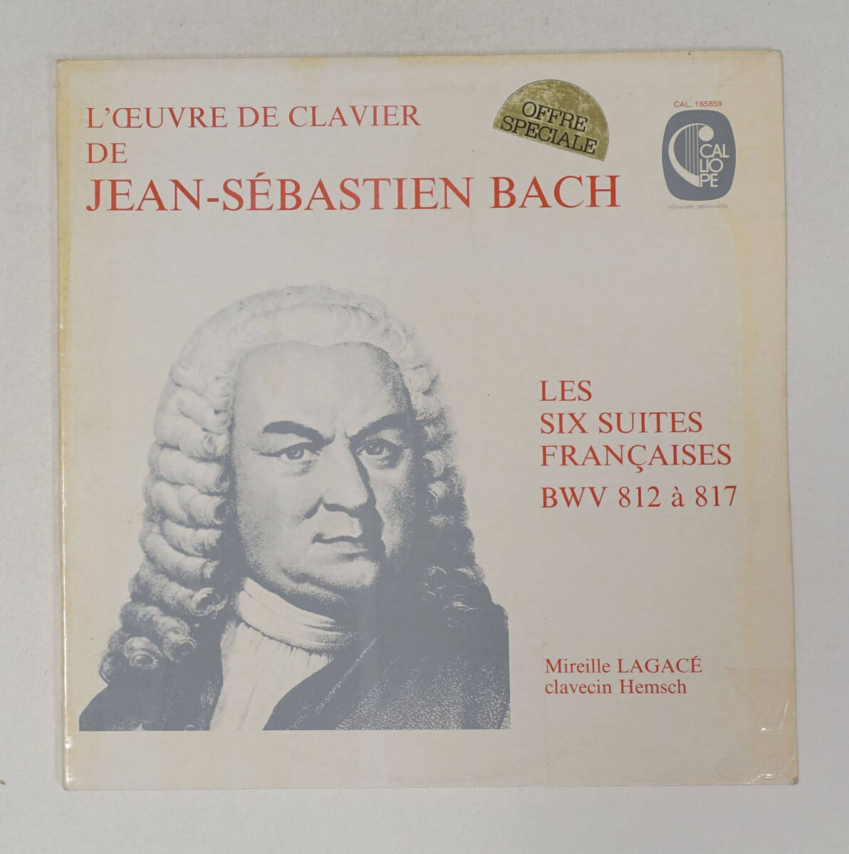 仏Calliope CAL バッハ: フランス組曲 ミレイユ・ラガセ拍卖