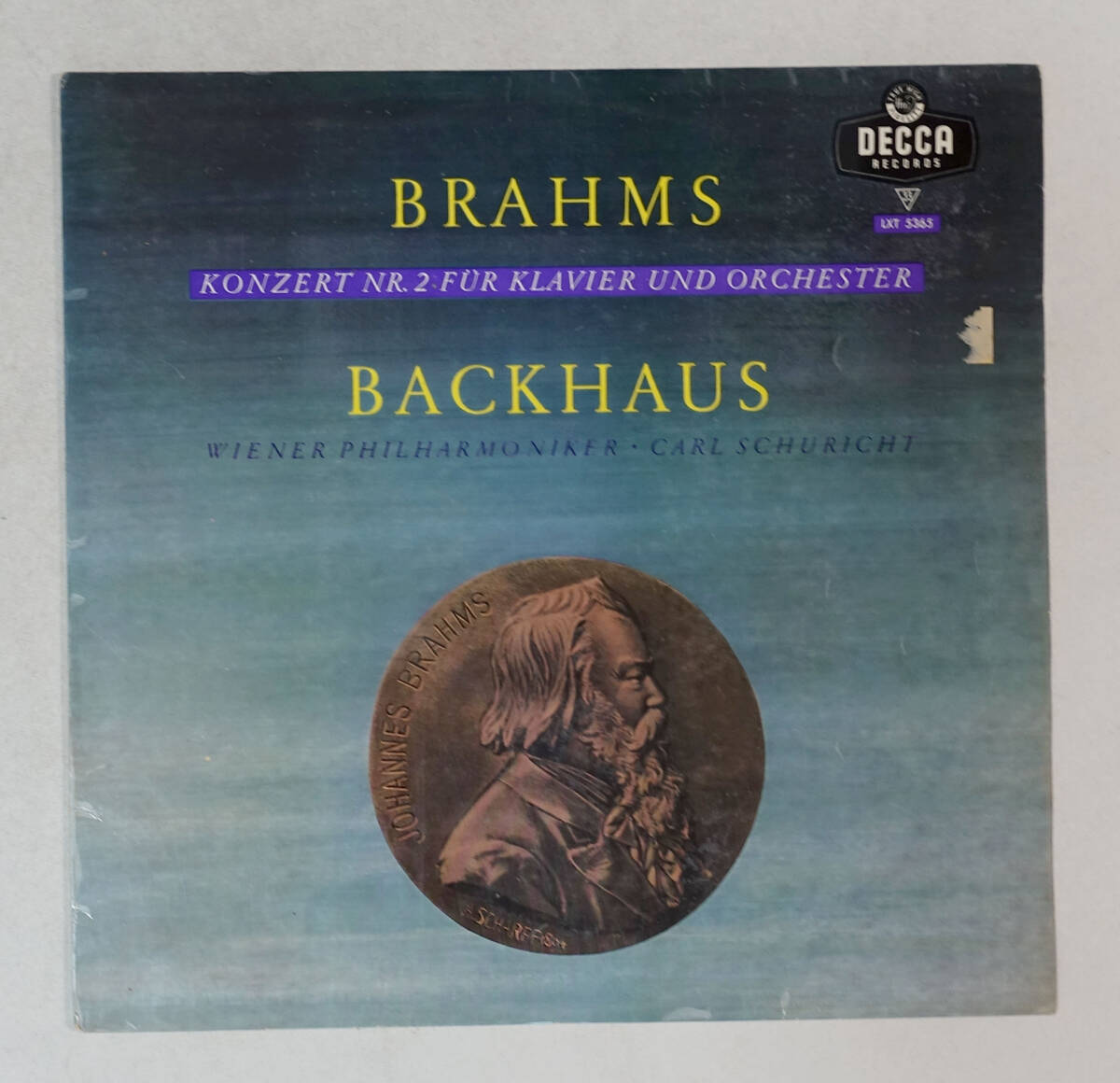 独DECCA LXT 5365 ブラームス: ピアノ協奏曲第2番 バックハウス拍卖