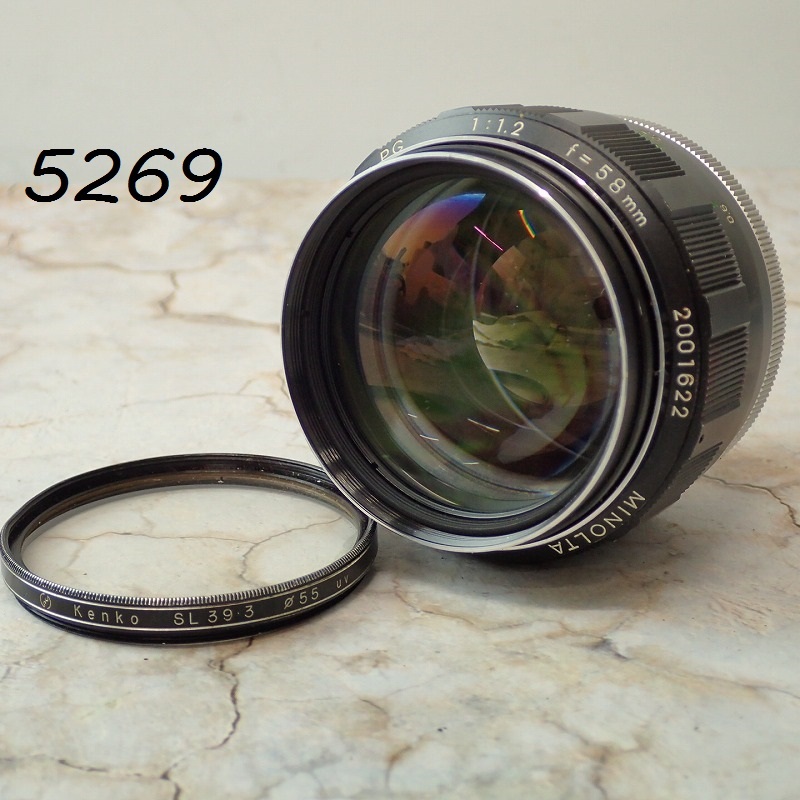 ●FK-5269 ミノルタ MINOLTA MC ROKKOR-PG 1:1.2 f=58mm 現状品 20251030拍卖
