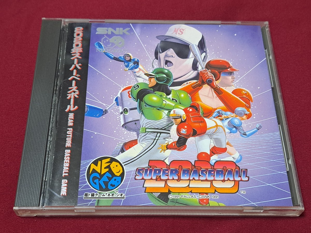 ネオジオCD 2020年スーパーベースボール SNK NEOGEO CD NCD NGCD 帯付き拍卖
