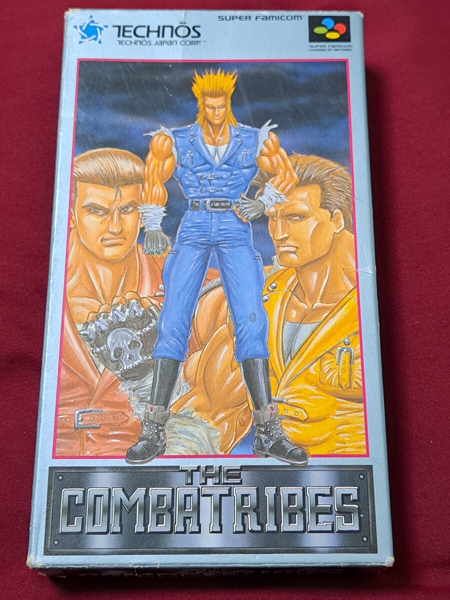 SFC コンバットライブス テクノスジャパン スーパーファミコンソフト THE COMBATRIBES 箱、説明書、アンケートハガキ付き拍卖