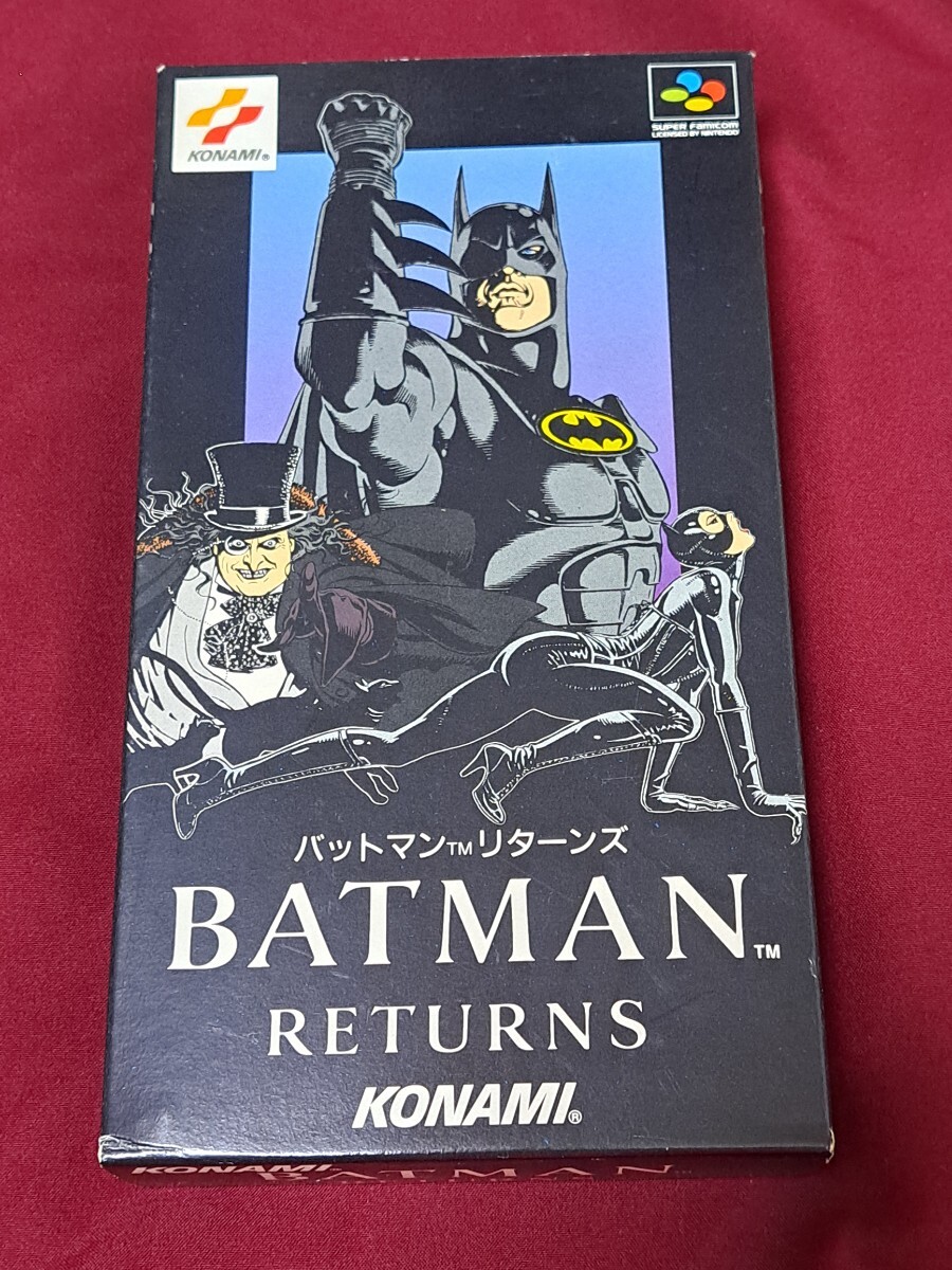 スーパーファミコン バットマンリターンズ コナミ SFC ソフト KONAMI BATMAN RETURNS拍卖