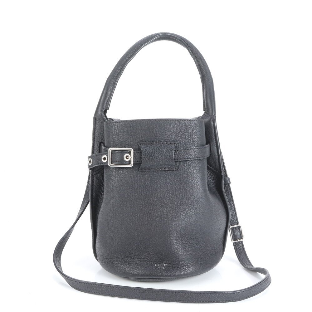 1円■未使用■セリーヌ■ビッグバッグ バケット ナノ レザー 2WAY ショルダーバッグ 斜め掛け ハンド トート レディース VEE CT35-4拍卖