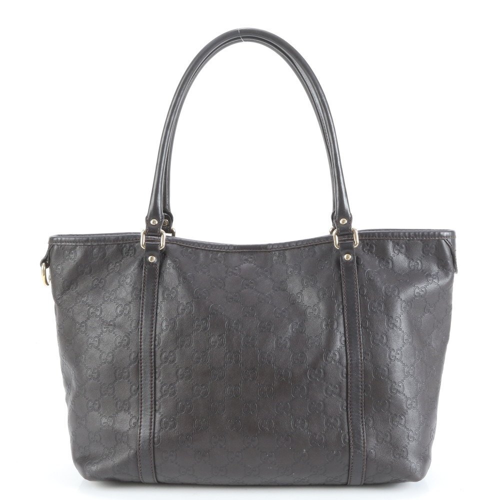 1円■極美品■グッチ グッチシマ レザー トート バッグ 肩掛け ショルダー ハンド ブラウン ゴールド 金具 A4 265695 レディース EUE CX7-5拍卖