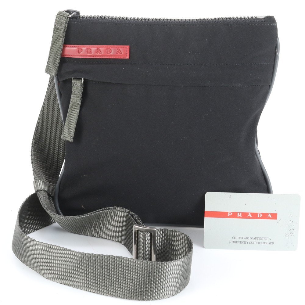 1円■美品■プラダ スポーツ■ギャランティカード付■4VA032 ショルダーバッグ 斜め掛け メッセンジャー ビジネス 通勤 メンズ ECE CX22-7拍卖