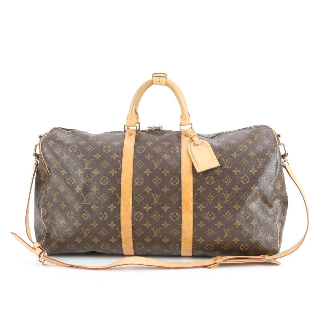 1円■極美品■ルイヴィトン モノグラム キーポル バンドリエール 55 M41414 レザー 2WAY ボストン バッグ ショルダー A4 メンズ ERE CW16-9拍卖