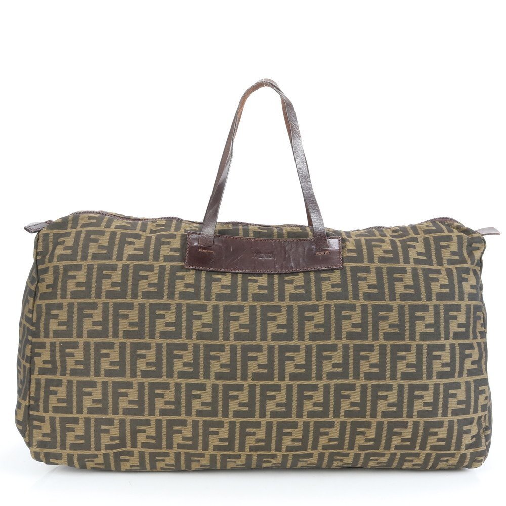 1円■美品■フェンディ■ズッカ レザー ボストン バッグ 出張 旅行 トート トラベル ビジネス 紳士 15418 A4 メンズ EUE CX31-1拍卖