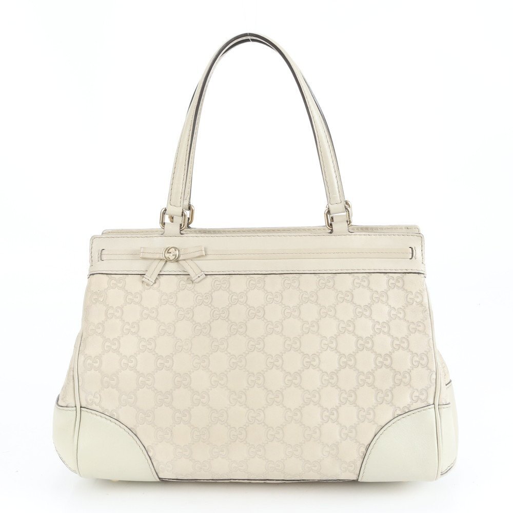 1円■極美品 グッチ グッチシマ メイフェア リボン レザー トート バッグ 肩掛け ショルダー 257063 ゴールド 金具 レディース EUE CX36-10拍卖