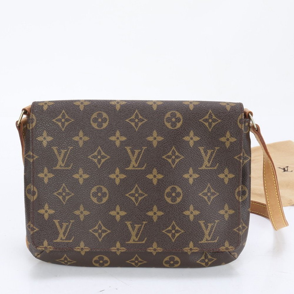 1円■極美品■ルイヴィトン■モノグラム ミュゼット タンゴ M51257 レザー ショルダーバッグ 肩掛け トート ハンド レディース RRE CG21-9拍卖