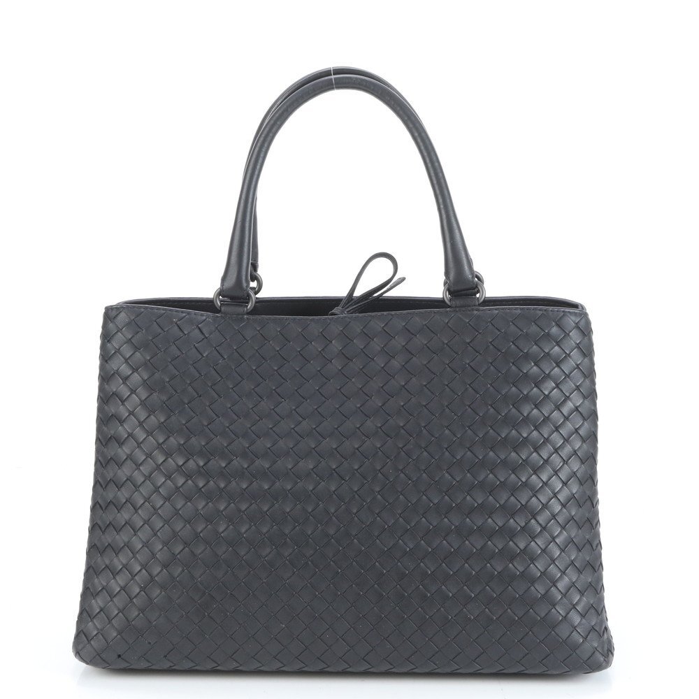 1円■極美品■ボッテガヴェネタ■ミラノ イントレチャート 編みこみ レザー トート バッグ 肩掛け ショルダー A4 レディース REE CT42-8拍卖