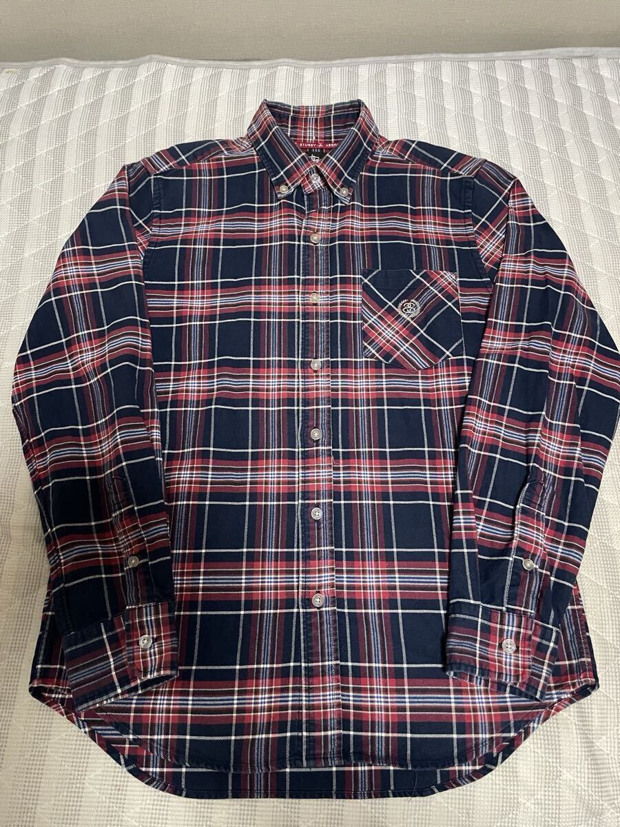 美品 STUSSY ステューシー シャツ 長袖シャツ Tシャツ カットソー アウター ジャケット パーカー シャツ S M L 筆記体 ロゴ 長袖 黒 正規品拍卖