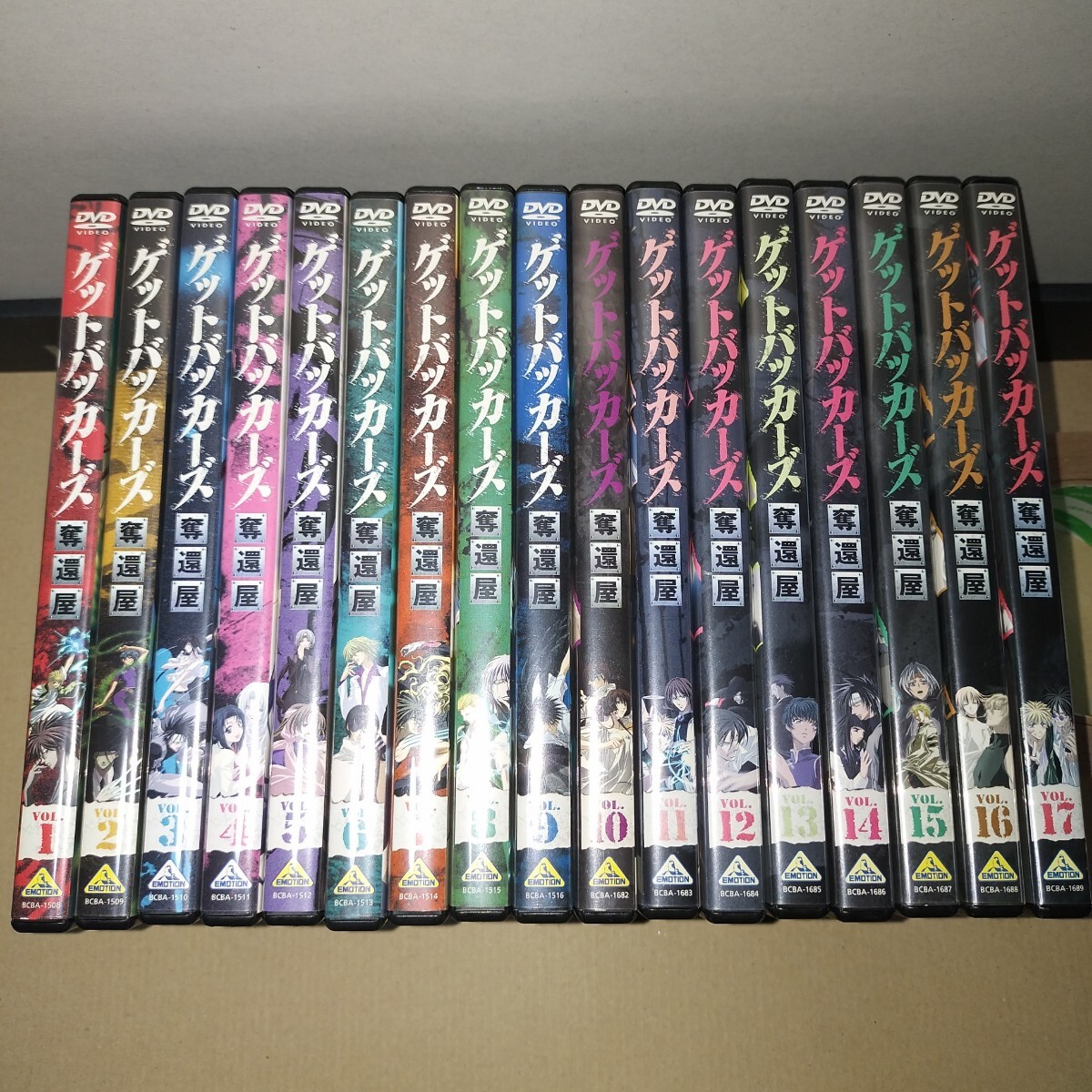 ★美品/国内正規品/セル版DVD★Get Backers ゲットバッカーズ 奪還屋 全17巻セット 全49話収録 初回封入特典:オリジナルクリアファイル拍卖