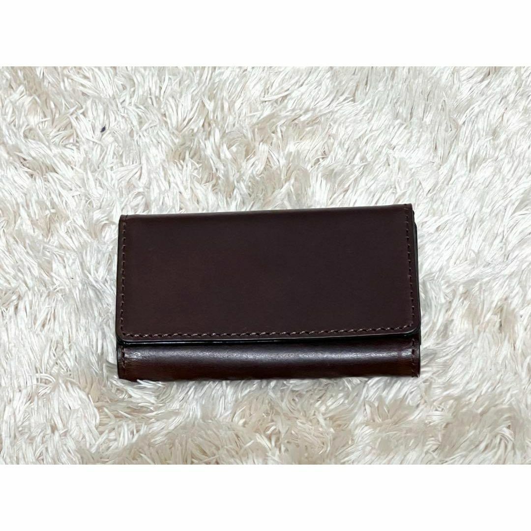 即決★美品 KUBERA★レザーキーケース クベラ 茶 ブラウン 本革拍卖
