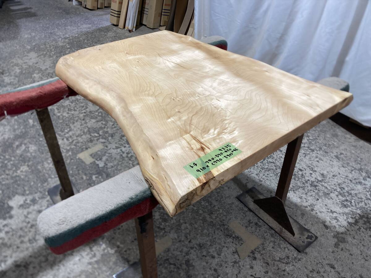 トチ9235 トチの木 一枚板無垢 乾燥材 910x740-570-450x46mm カウンター 棚 テレビ台 カウンター センターテーブル 窓台 橡 栃拍卖