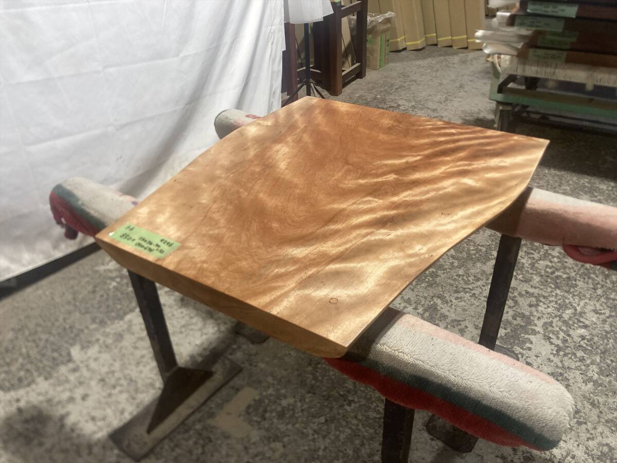 トチ9296 トチの木 一枚板無垢 乾燥材 850x540-730-710x50mm カウンター 棚 テレビ台 カウンター センターテーブル 窓台 橡 栃拍卖