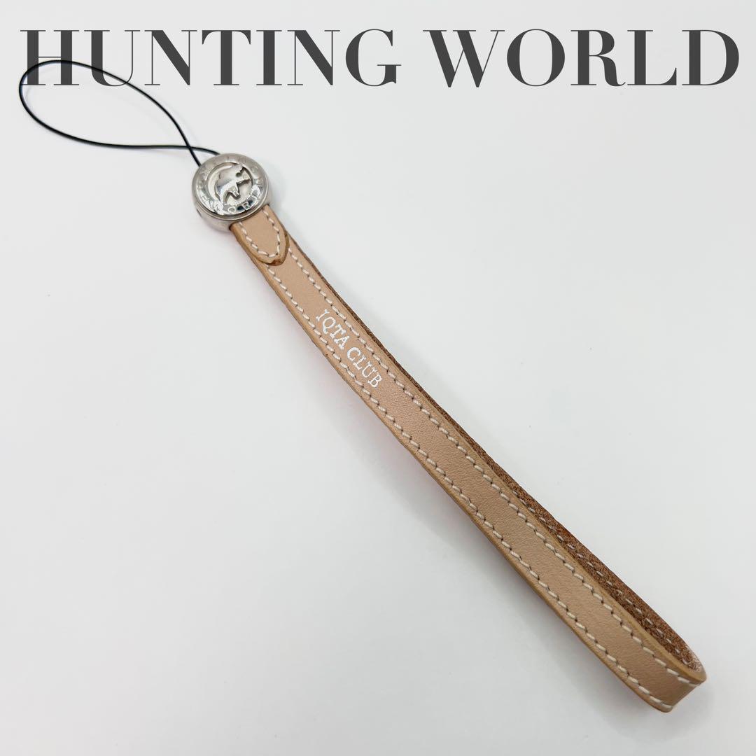 【美品】HUNTING WORLD ハンティングワールド ストラップ レザー拍卖