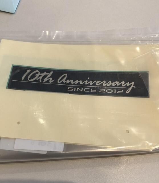 在庫希少!【未使用 スバル 純正】BRZ ZD 10th anniversaryステッカー拍卖