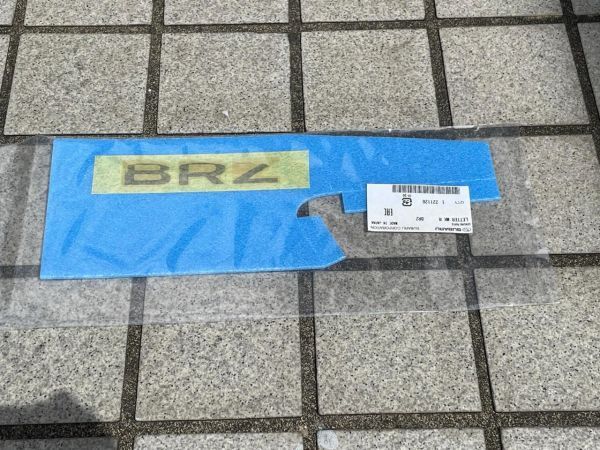 在庫希少!【未使用 スバル 純正】BRZ ZC レターマーク バックエンブレム ブラック拍卖