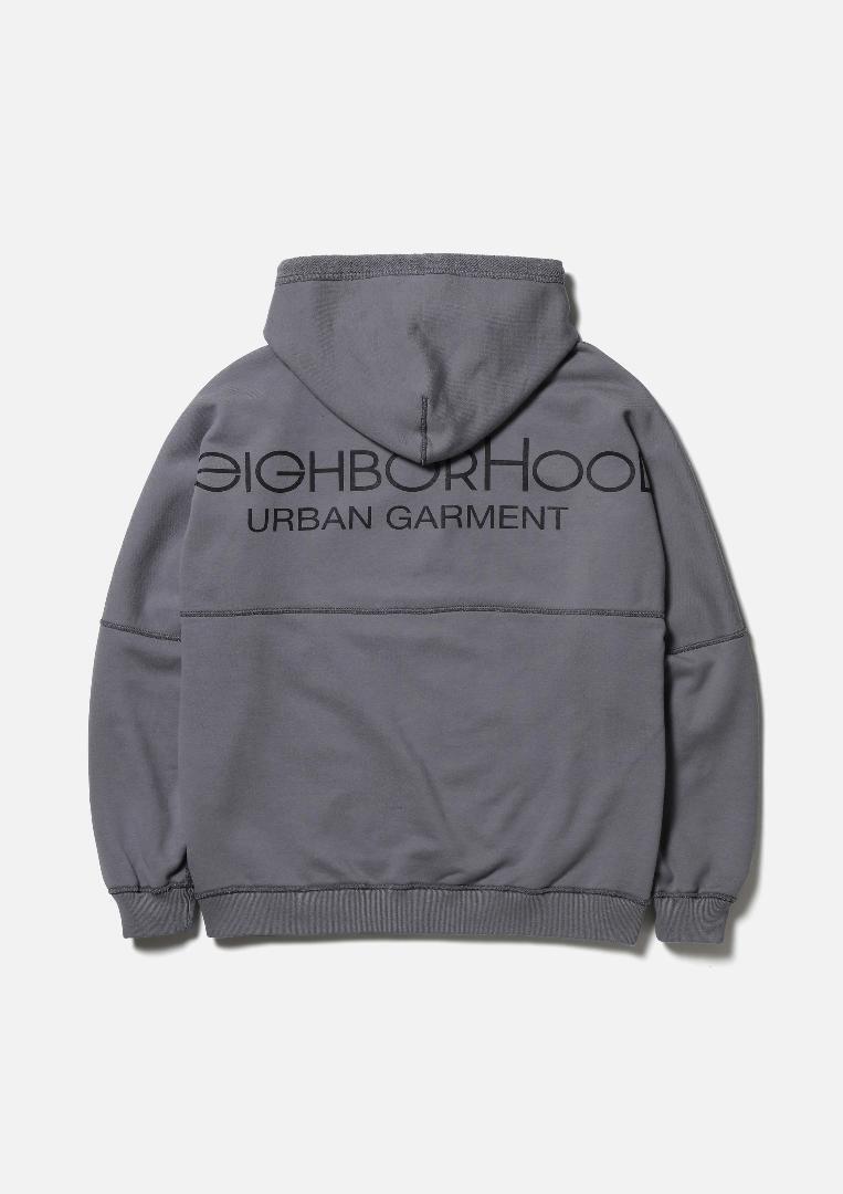 新品未使用 25AW NEIGHBORHOOD ネイバーフッド REVERSIBLE SWEAT HOODIE LS リバーシブルスウェットフーディー パーカー M GRAY グレー 拍卖