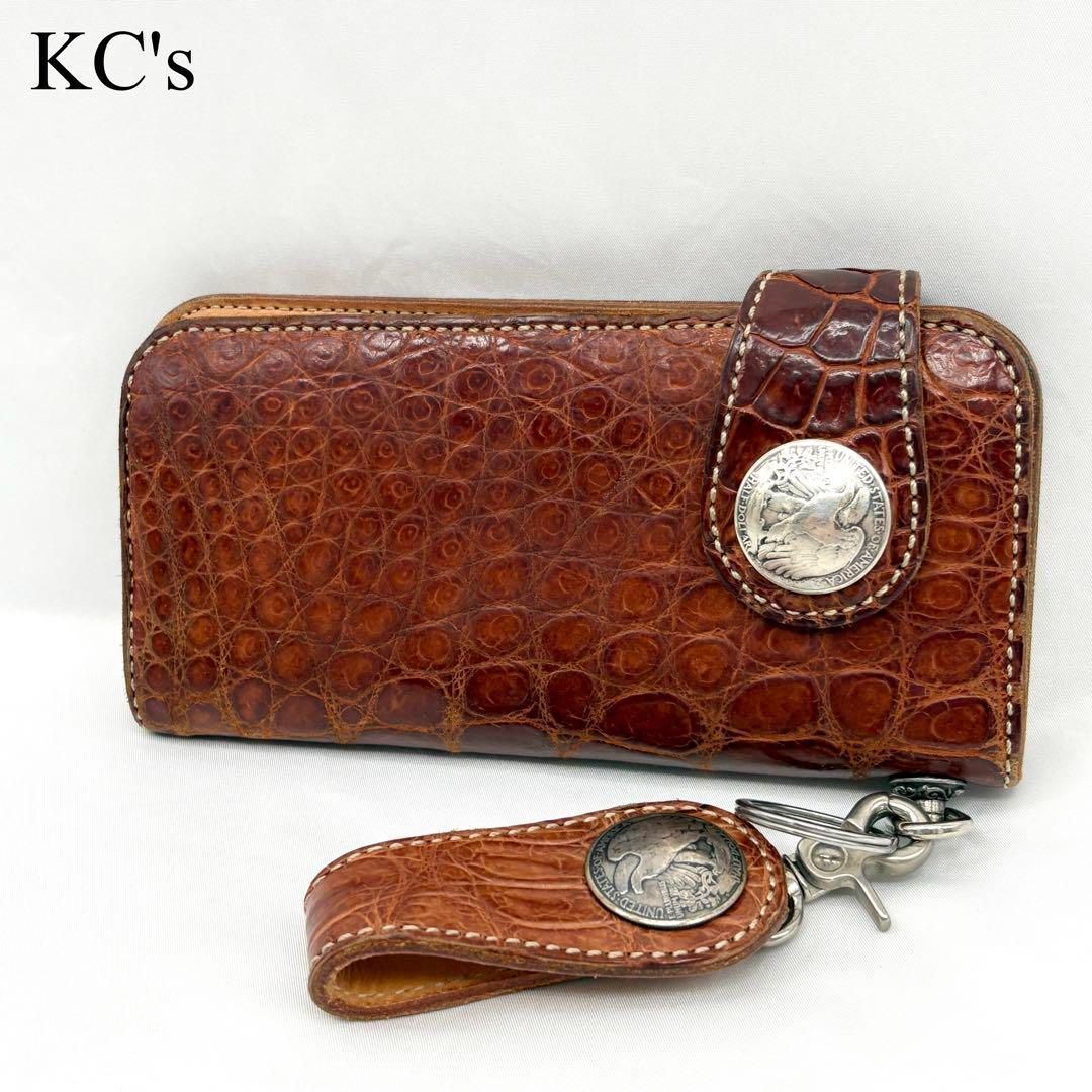 KC's ケイシーズ クロコ バイカーズウォレット ARIZONA レザー 本革 長財布拍卖