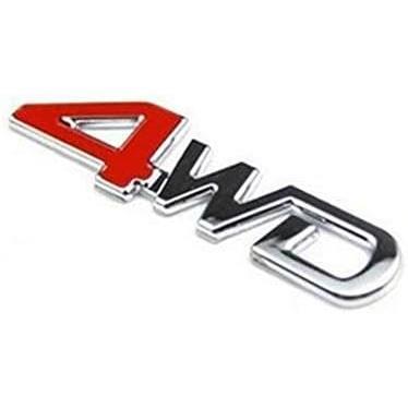 YFFSFDC 汎用 ステッカー 両面テープ付 簡単貼り付け 3D 立体スッテカー エンブレム 4WD 金属 カー用品 アクセサリー 装飾 車 プレゼント拍卖