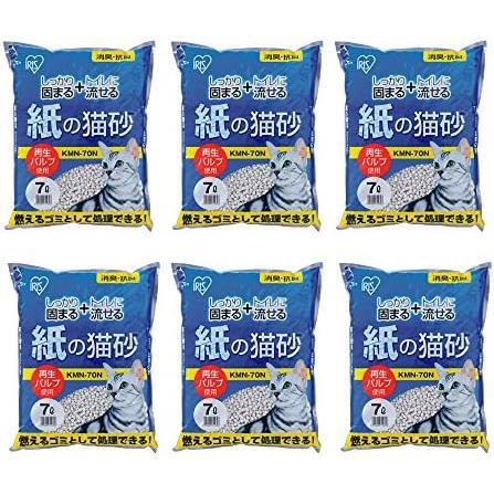 アイリスオーヤマ トイレに流せる 紙の猫砂 7Lx6袋 (まとめ買い)拍卖