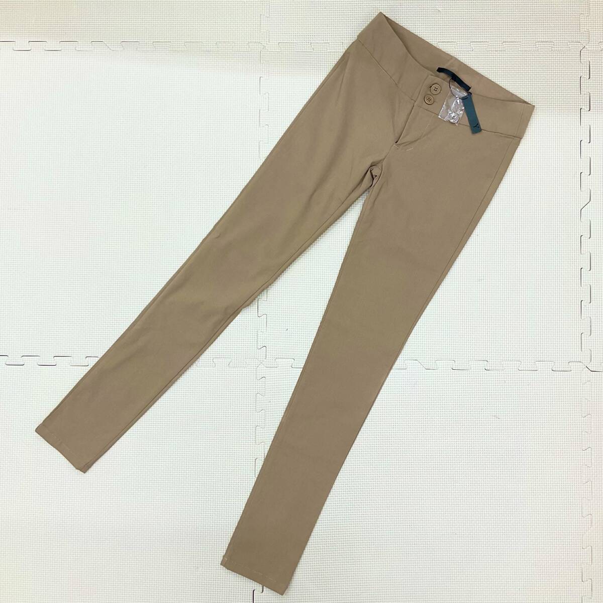 (未使用品/訳あり)(K)【ストレッチスキニー】レディース パンツ サイズ M ◆ベージュ◆ストレッチ素材◆拍卖