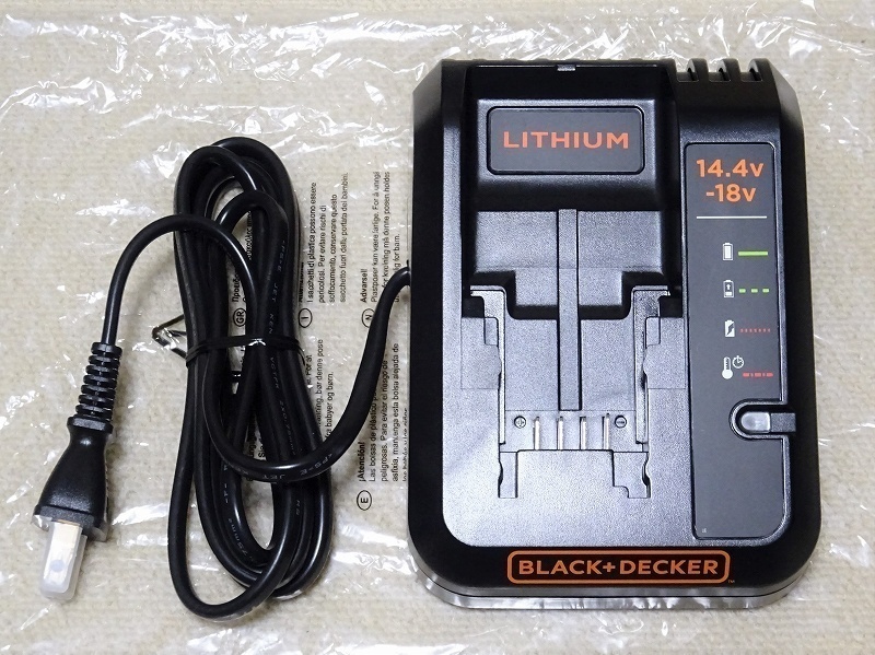ブラックアンドデッカー 14.4-18V リチウム電池専用充電器 LC1418N/N520989 (BLACK+DECKER GEVO183N EVO183P1 EVO185E1 マルチエボ)拍卖