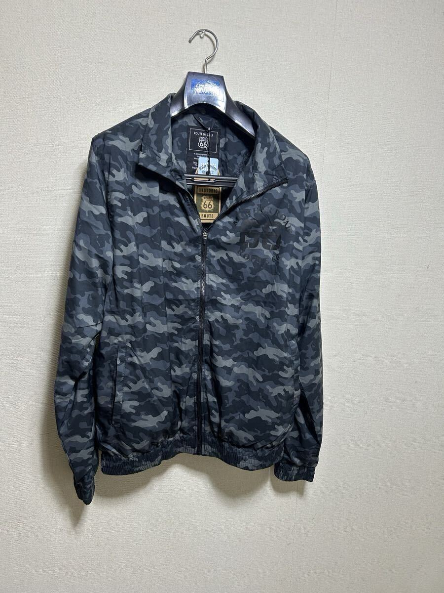 A① ROUTE 66 GOLF ウィンドブレーカー 迷彩〈濃い〉 カモ Lサイズ 送料込み!拍卖